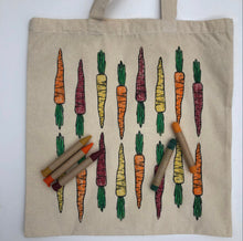 Load image into Gallery viewer, Carrot: Color Your Own Market Tote Kit
