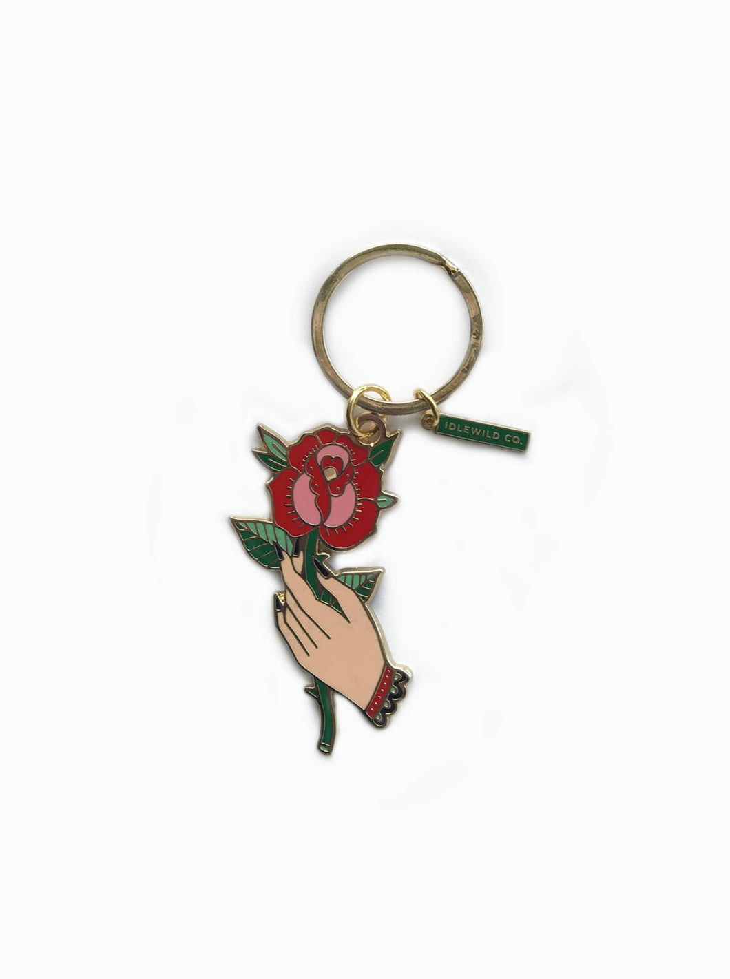 Flash Rose Keychain